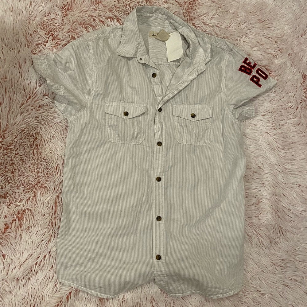 H&M boys half sleeves shirt with horizontal stripe